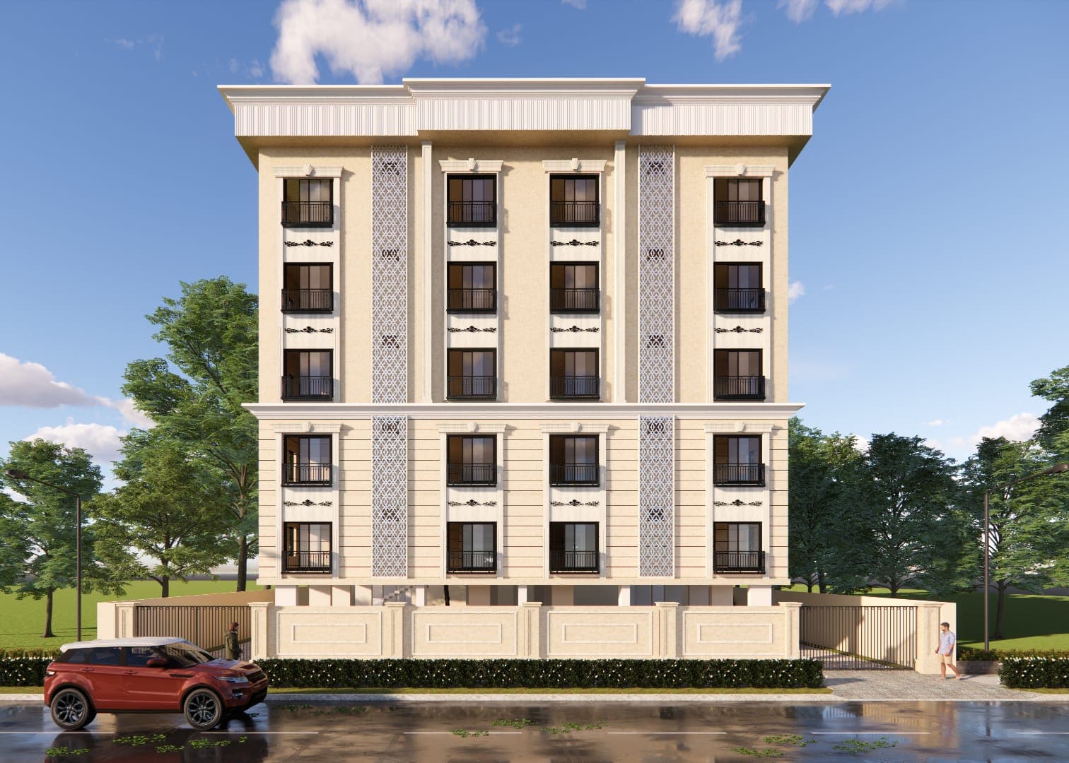 Zeven-M Ace Apartments — Front Elevation