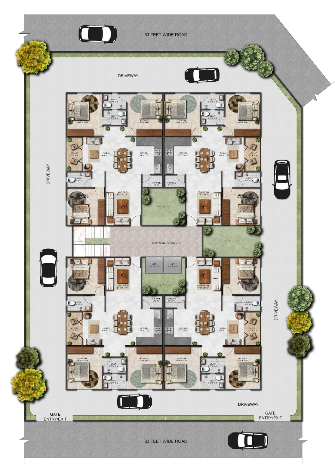 Zeven-M Ace Apartments — Typical Floor Plan